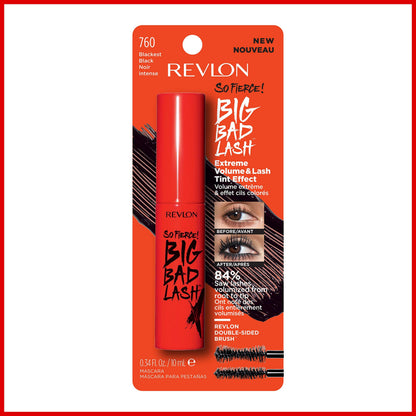 Revlon So Fierce! Big Bad Lash Mascara, 760 Blackest Black, 0.34 fl oz REVLON