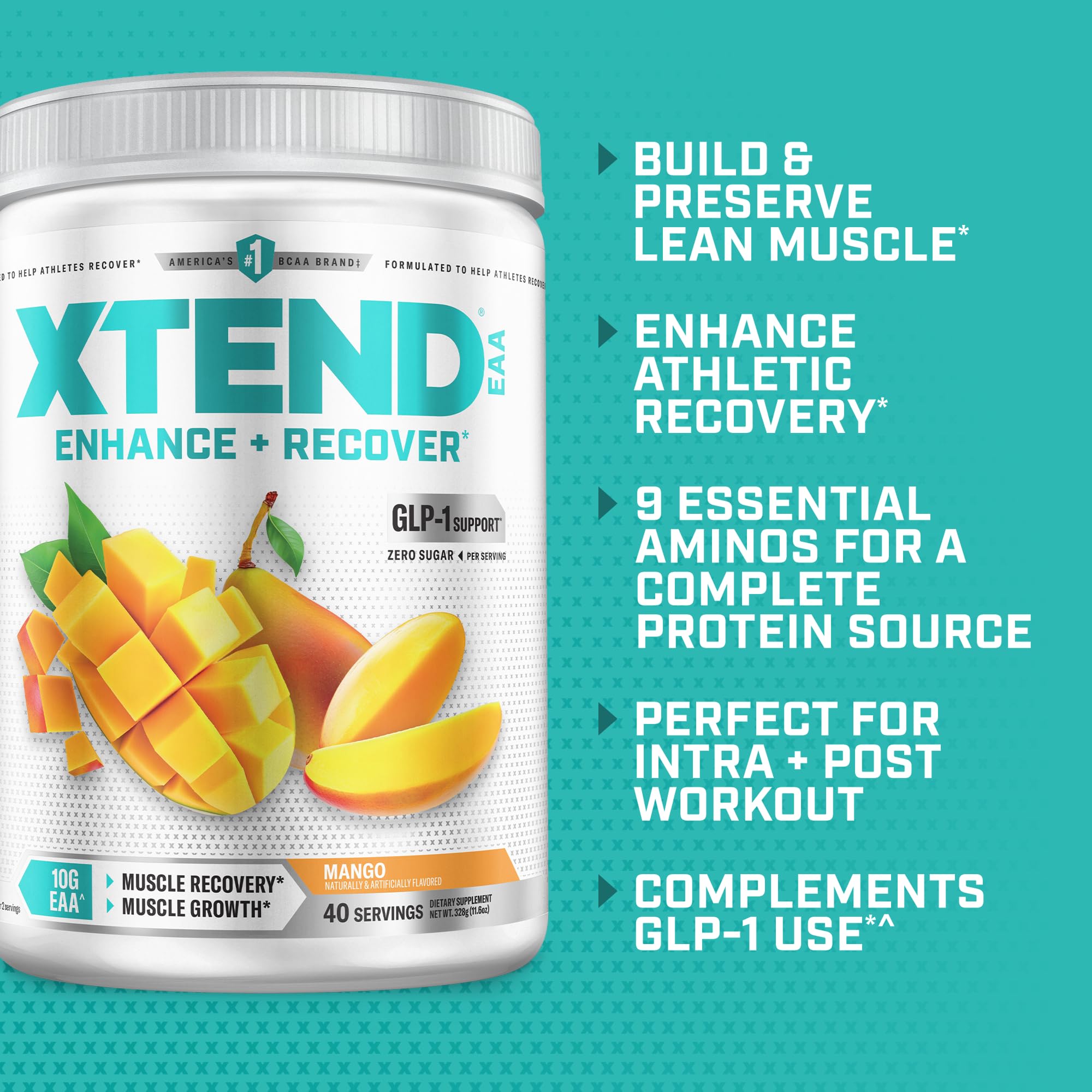 Xtend EAA + BCAA Powder for Muscle Recovery & Lean Muscle Growth, 9 Essential Amino Acids for Intra Workout or Post Workout Recovery Xtend buy australia supplements