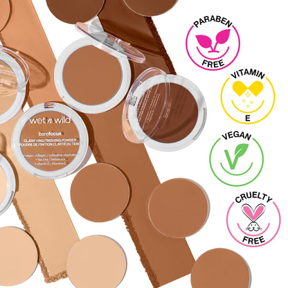 wet n wild Bare Focus Clarifying Finishing Powder | Matte | Pressed Setting Powder Light-Medium wet n wild