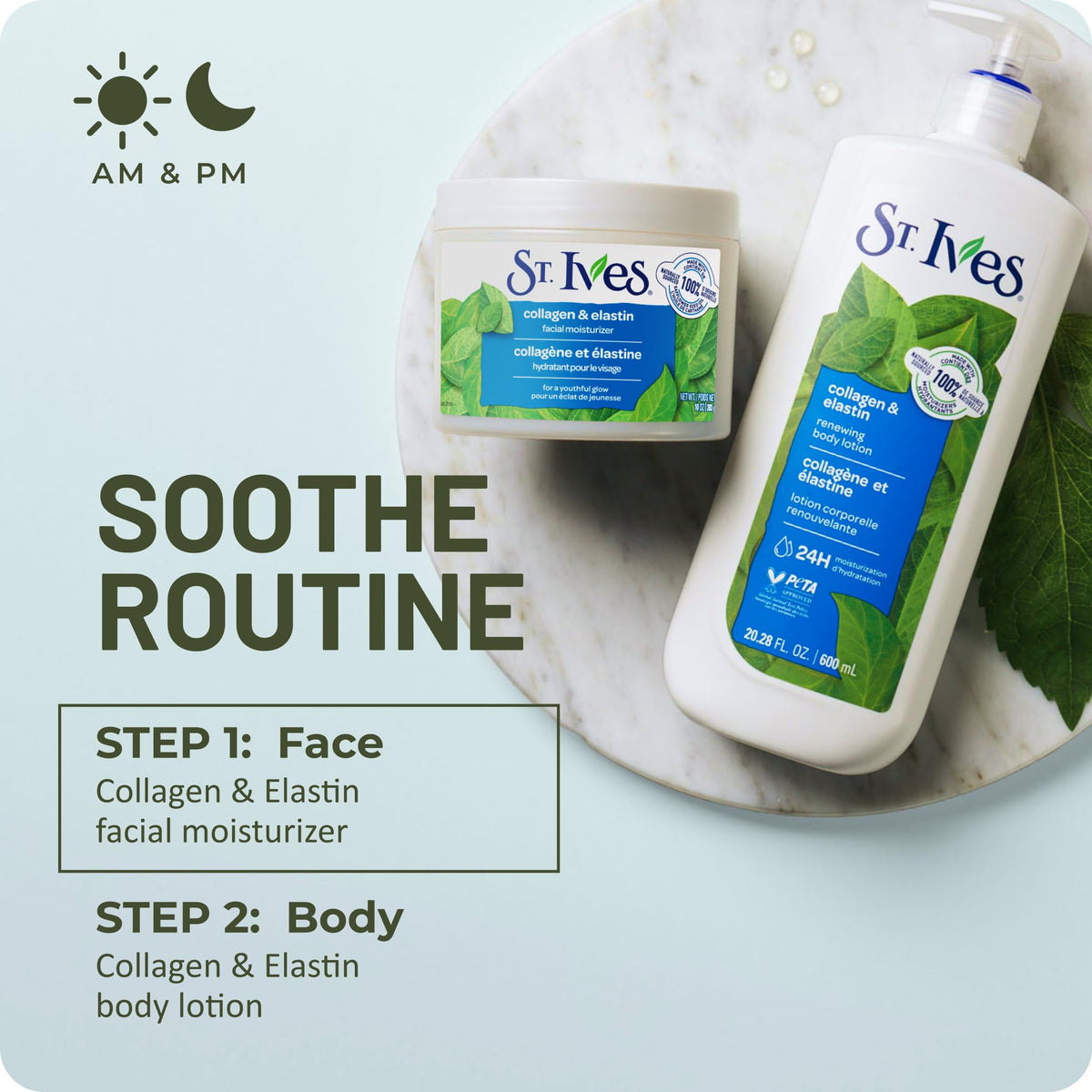 St. Ives Collagen Elastin Face Moisturizer for Dry Skin, Paraben free and Non Comedogenic, 10 oz St. Ives