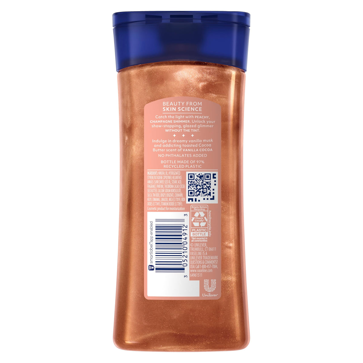 Vaseline Glazed and Glisten Sunlit Glow Body Gel Oil Shimmering 6.8oz 1ct Vaseline