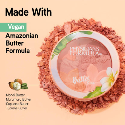 Physicians Formula Matte Monoi Butter Blush Makeup Powder, Mauvy Mattes, Dermatologist Tested Physicians Formula