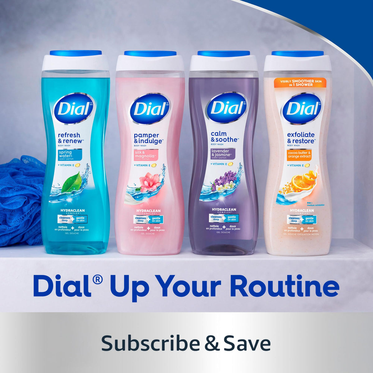 Dial Men 3 in 1 Body, Hair and Face Wash, Refresh, 32 Fl Oz, Blue Sage Scent, Cleanses Deep + Gentle on Skin with Clean Rinse Technology Dial