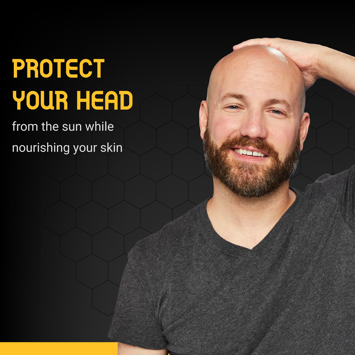 Bee Bald SMOOTH+ Head & Face Sunscreen SPF 30, Scalp Moisturizer, 1.7 fl oz Bee Bald