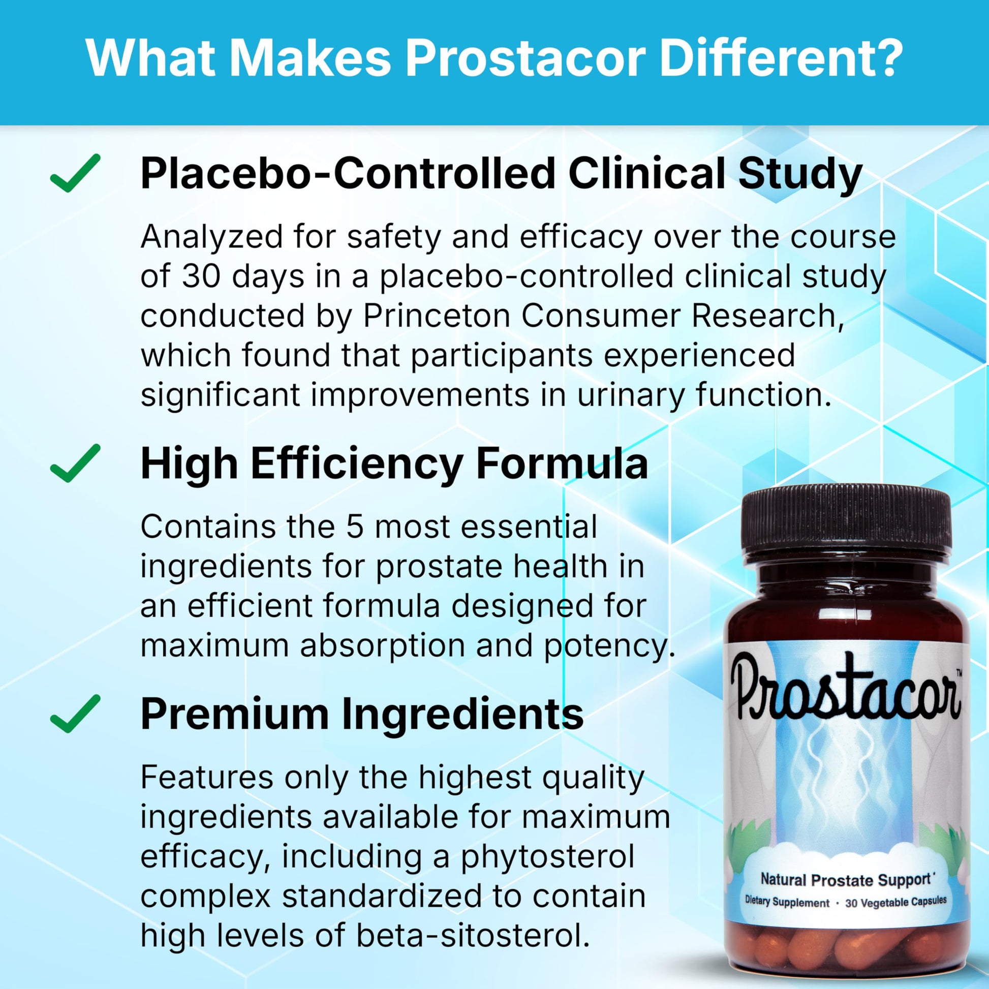 Prostacor - Natural Prostate Support Supplement - Non-GMO, Vegan, Gluten-Free Prostacor buy australia supplements