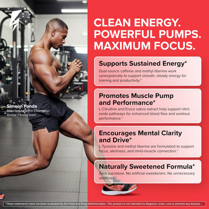 InnoSupps Storm Maker Pre Workout - Long Lasting Energy, Organic Caffeine, Green Tea Extract, L-Citruline, No Artificial Sweeteners (Pink Lemon Rush)