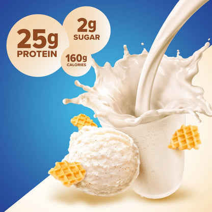 Pure Protein Powder, Whey, High Protein, Low Sugar, Gluten Free, Vanilla Cream, 1 lb Pure Protein