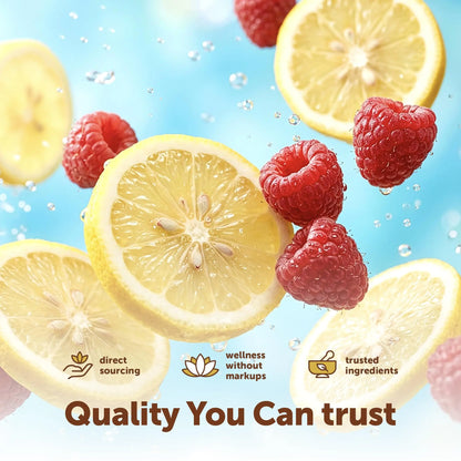 Micro Ingredients Hydration Electrolyte Powder, 1 lb (69 Servings) | Lemon Raspberry Flavor | High Potassium (1,000mg) + Coconut Water & Real Lemon Juice | No Sugar, Keto Friendly | Non-GMO Micro Ingredients