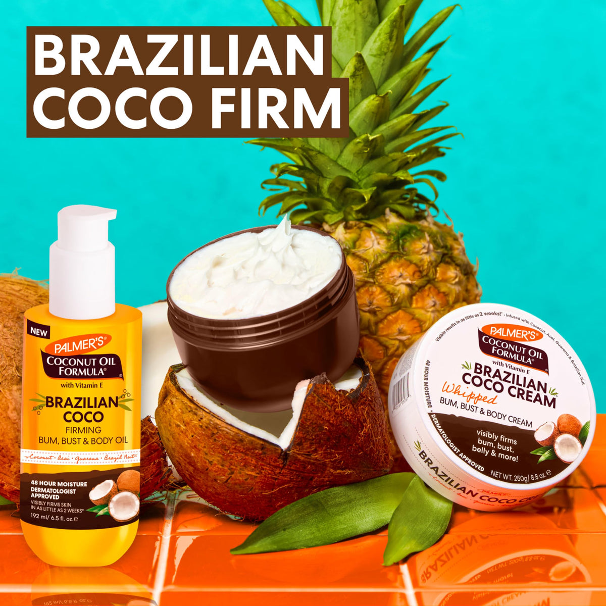 Palmer's Brazilian Cocoa Firming Body Oil, Coconut Oil Formula (6.5 Fl Oz) Palmer's