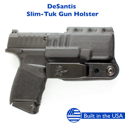 DeSantis Slim-Tuk - IWB Holster for Men and Women, Pistol Holster for Concealed Carry, Suitable for Appendix Wear, Ambidextrous, Made with Kydex, Adjustable Tension, Tuckable 360 C-Clip Gsupps Australia