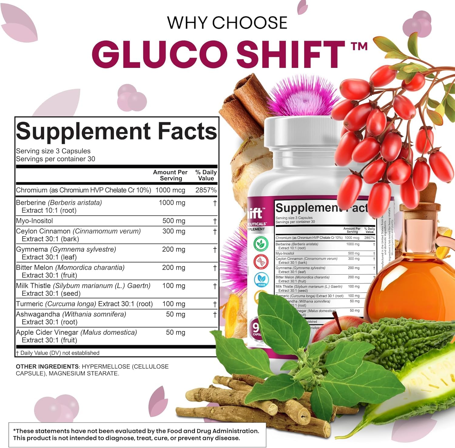 Clean Nutra Berberine Supplement Myo-Inositol Ceylon Cinnamon Gymnema Bitter Melon Chromium Complex for Digestion, Antioxidant Support & Wellness 90 Vegan Capsules Non-GMO Clean Nutraceuticals buy australia supplements