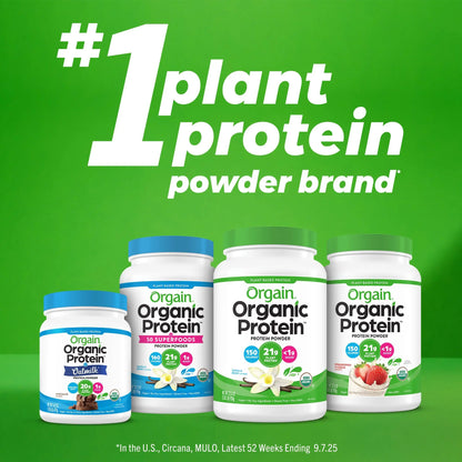 Orgain Organic Simple Vegan Protein Powder, Peanut Butter - 20g Plant Based Protein, With less Ingredients, No Artificial Sweeteners, Gluten Free, No Dairy or Lactose, 1.25 lb (Packaging May Vary) Orgain