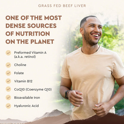 Ancestral Supplements Grass Fed Beef Liver 180 Capsules, Supports Energy Production, Detoxification, Digestion, Immunity and Full Body Wellness Ancestral Supplements