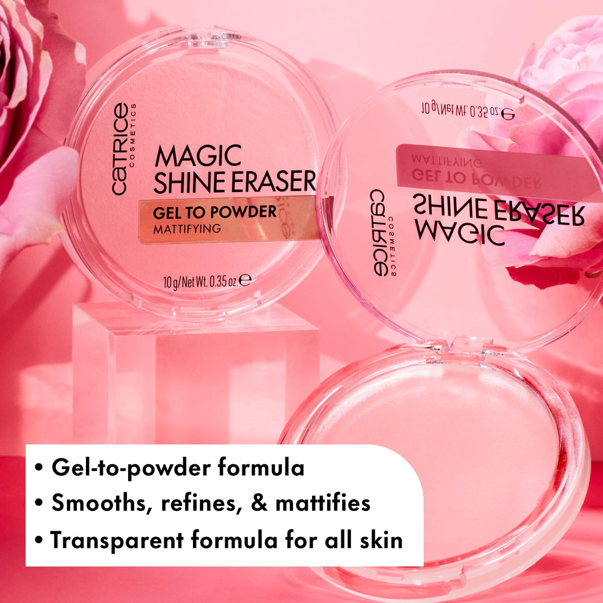 Catrice Magic Shine Eraser Gel-To-Powder, Instant Mattifying Setting Powder Catrice Cosmetics