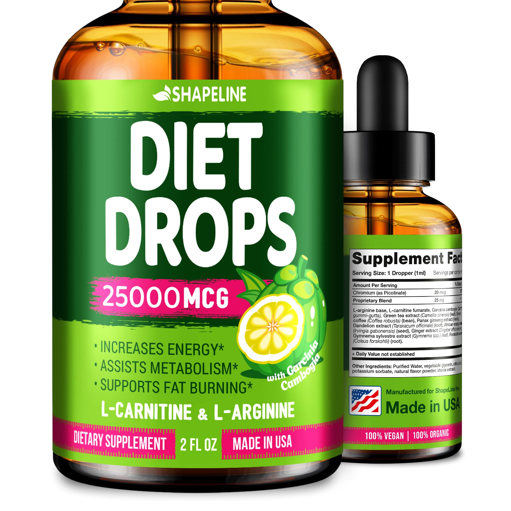 Weight Loss Drops - Appetite Suppressant for Women & Men - Made in the USA - Natural SHAPELINE buy australia supplements