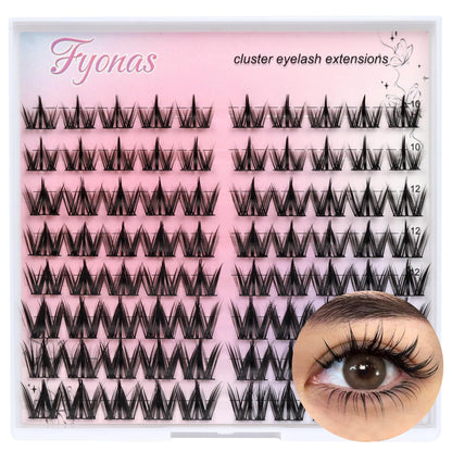 Manga Lash Clusters Wispy Eyelash Clusters Spiky Anime Lashes (Cutey) Fyonas