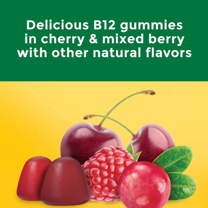 Nature Made Extra Strength Vitamin B12 Gummies 3000 mcg per serving, B12 Vitamins for Energy Metabolism Support, 60 Gummy Vitamins, 30 Day Supply Nature Made