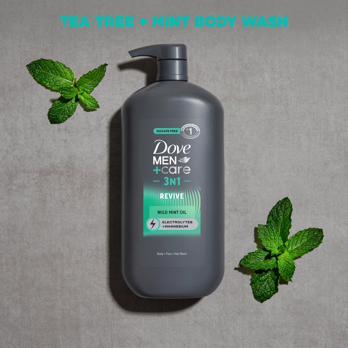 DOVE MEN + CARE Body & Face Wash Invigorating Revive 3N1 with 30 oz DOVE MEN + CARE