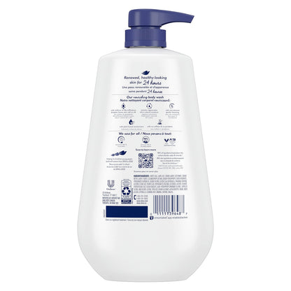 Dove Body Wash Deep Moisture 30.6 oz Pump 3 Pack, Sulfate Free Dove