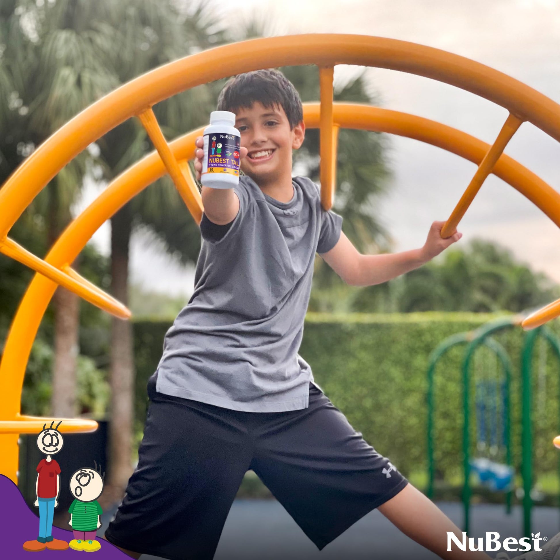 NuBest Tall 10+ Premium Bone Strength Formula, Enhanced Immunity and Overall Health for Age 10+ with Calcium, Vitamin D3, Vitamin K2, and Multivitamins | 60 Capsules | 1 Month Supply NuBest buy australia supplements