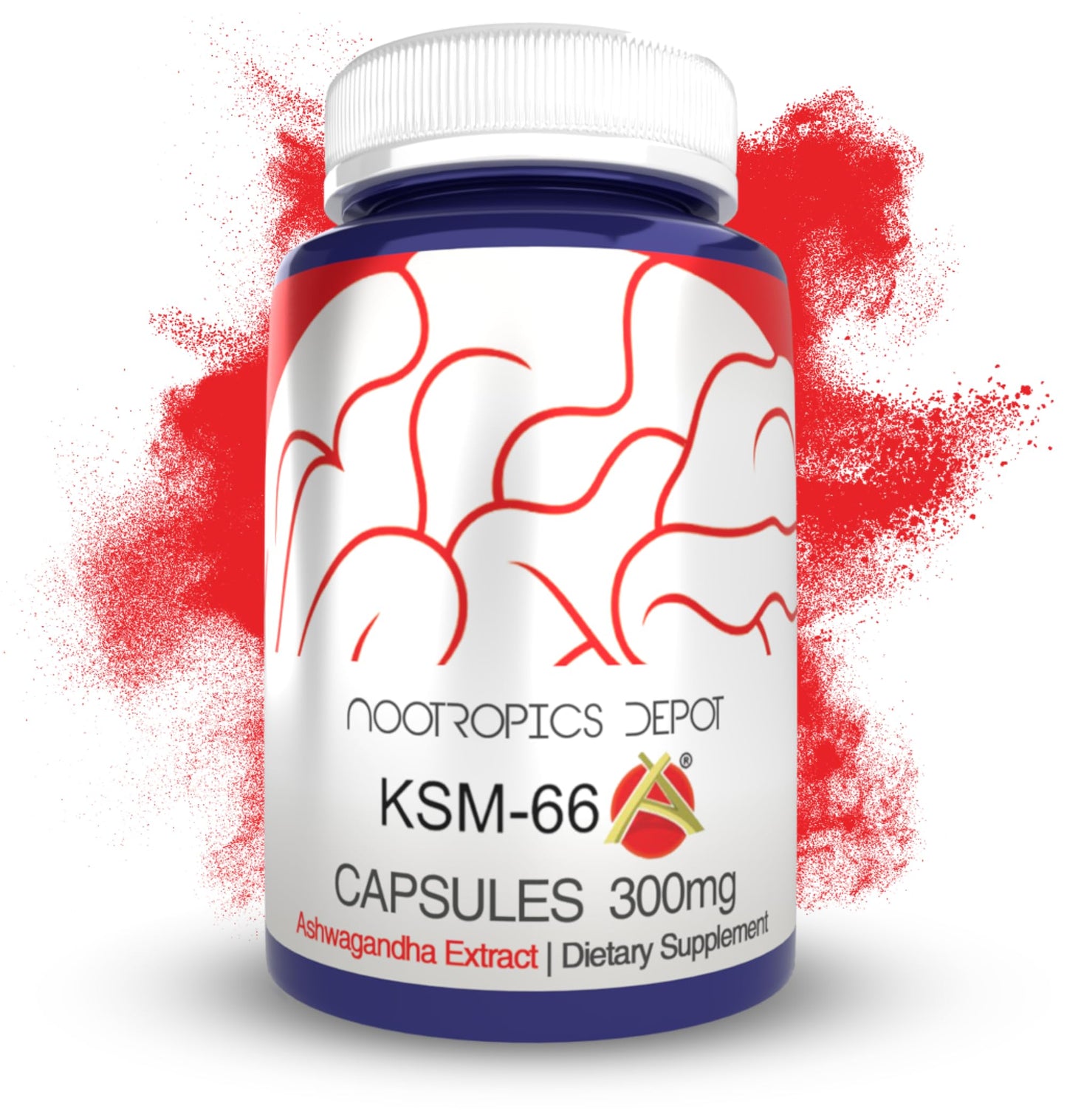 Nootropics Depot KSM-66 Ashwagandha Capsules | 300mg | 90 Count | Withania somnifera Extract | Ayurvedic Herb | Adaptogen Supplement | Promote Relaxation*