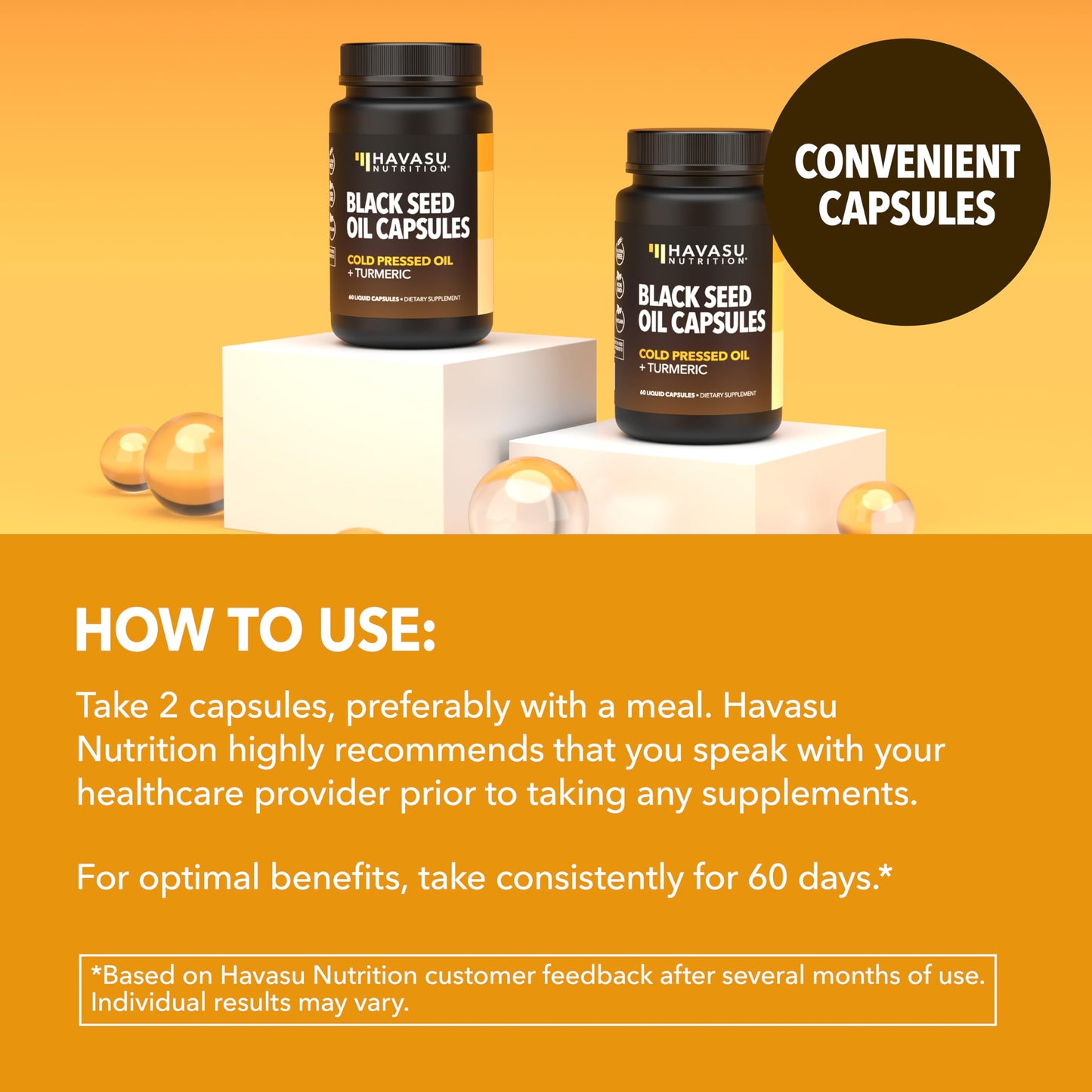 Black Seed Oil Capsules, Vegan, Non-GMO, Cold-Pressed Nigella Sativa, 90ct | 1500mg Per Serving Black Cumin Supplement for Skin Health, Immune Function, and Digestive Health, Unflavored, 30 Servings Gsupps Australia