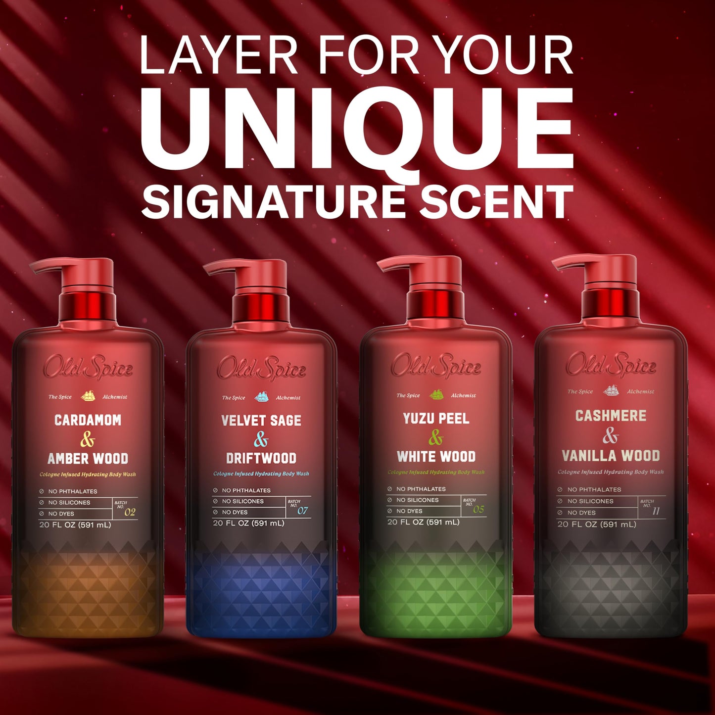 Old Spice Body Wash for Men, The Spice Alchemist Collection, 24/7 Cologne Infused Hydration, No Trade Off Formula Old Spice