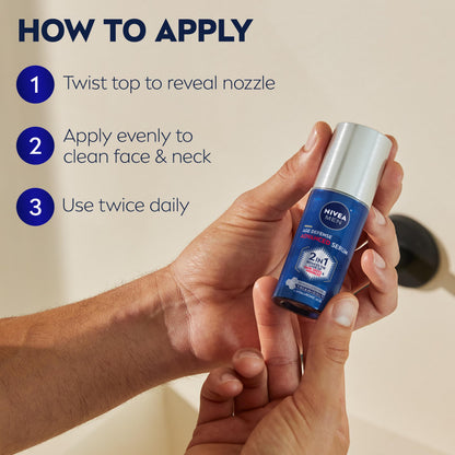 NIVEA MEN Age Defense 2 in 1 Face Serum, 1 FL OZ NIVEA MEN