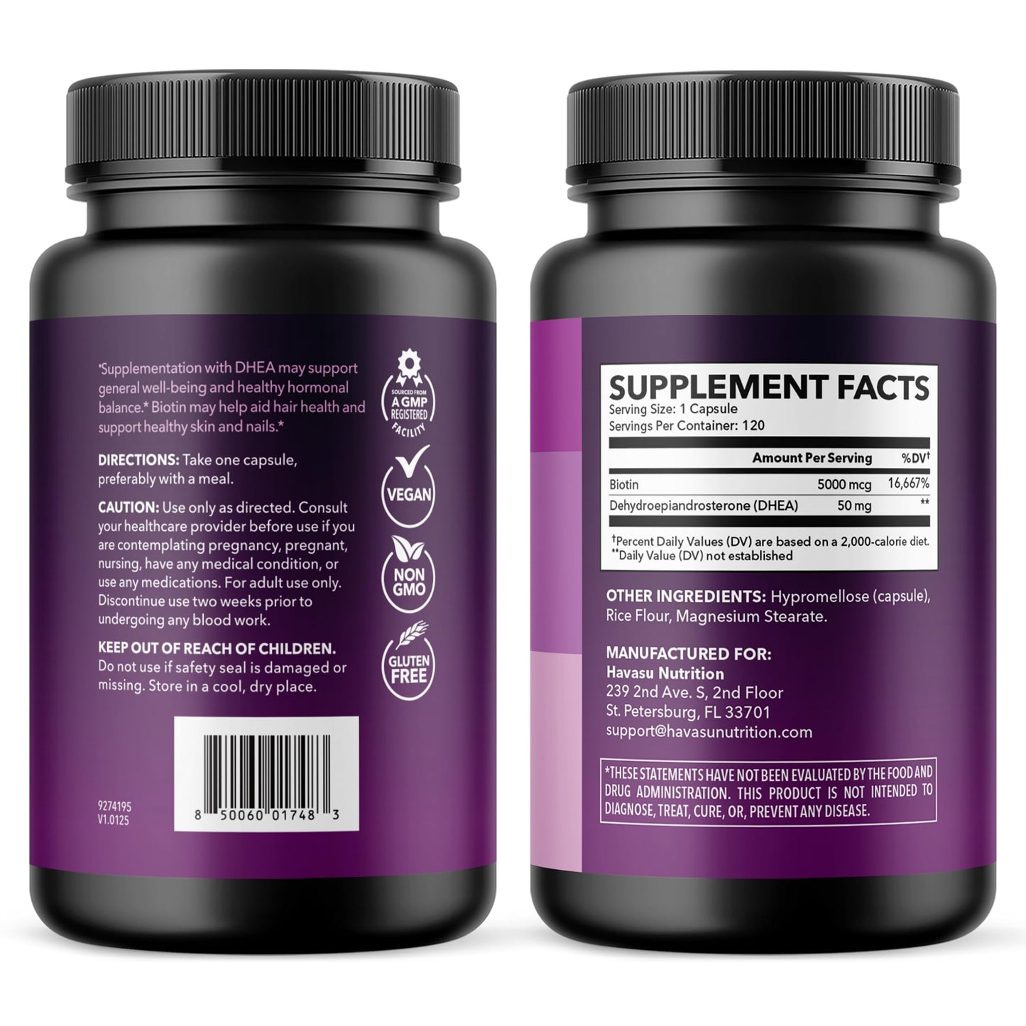 DHEA 50mg Per Serving, Vegan, Non-GMO Hormone Balance Supplement, 60ct | DHEA Supplement for Men and Women, Supports Energy, Healthy Aging, Hormone Balance, Mood and Vitality, 2-Month Supply Gsupps Australia