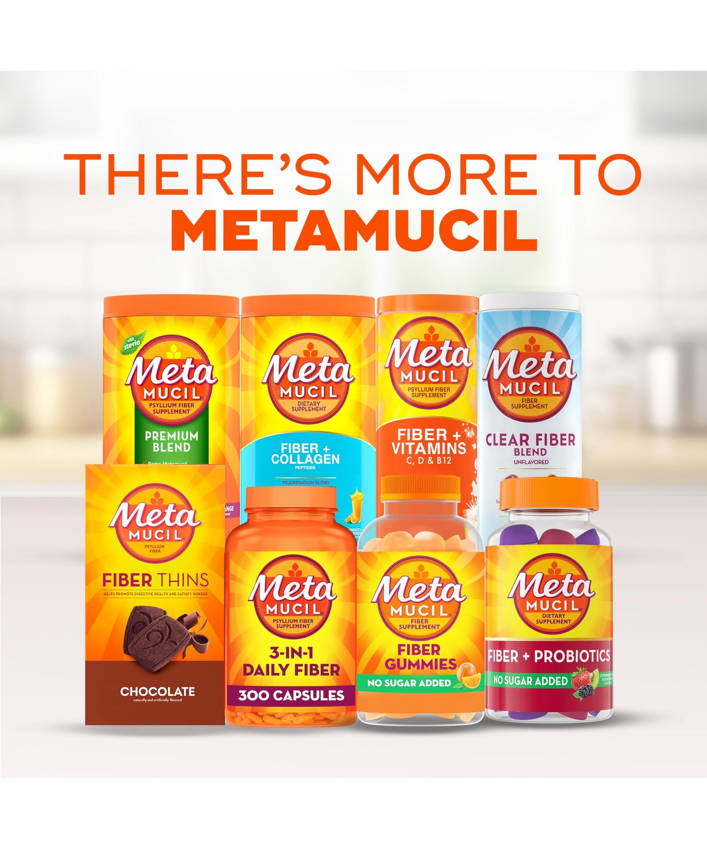 Metamucil Fiber Gummies for Adults, No Sugar Added Orange Flavor, 5g Prebiotic Plant Based Fiber Supplement Blend, 120 Count Metamucil