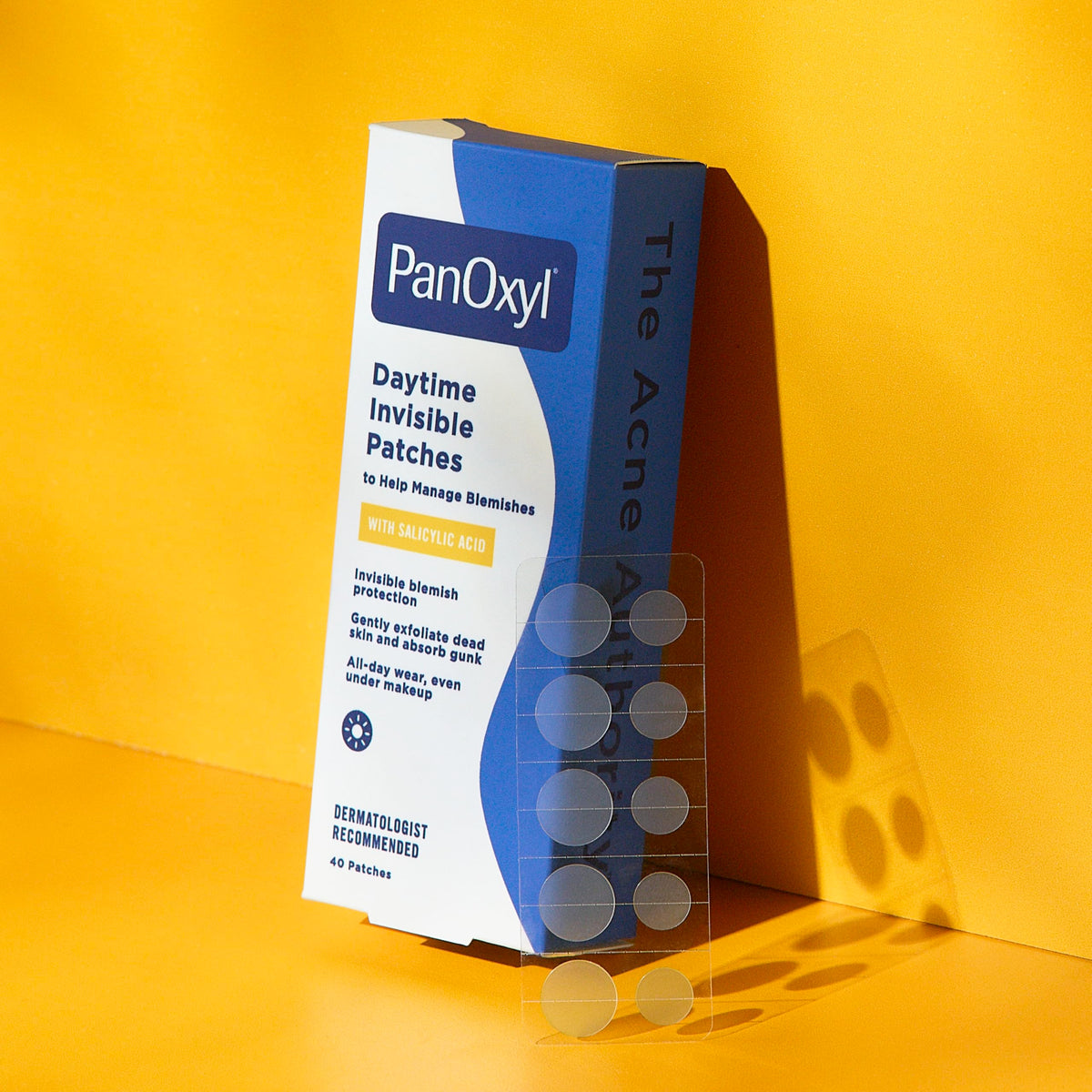 PanOxyl Daytime Invisible Patches, Salicylic Acid, 40ct, 20 Large & Small PanOxyl