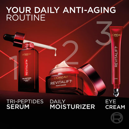 L'Oreal Paris Revitalift Triple Power Anti-Aging Eye Cream, Pro Retinol, Hyaluronic Acid & Vitamin C, Reduce Wrinkles & Puffiness 0.5 fl. oz. L'Oreal Paris