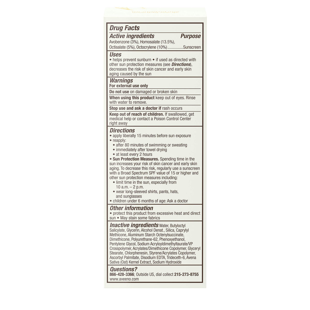 Aveeno Protect + Hydrate SPF 60 Face Sunscreen, Prebiotic Oat, 2 fl oz Aveeno