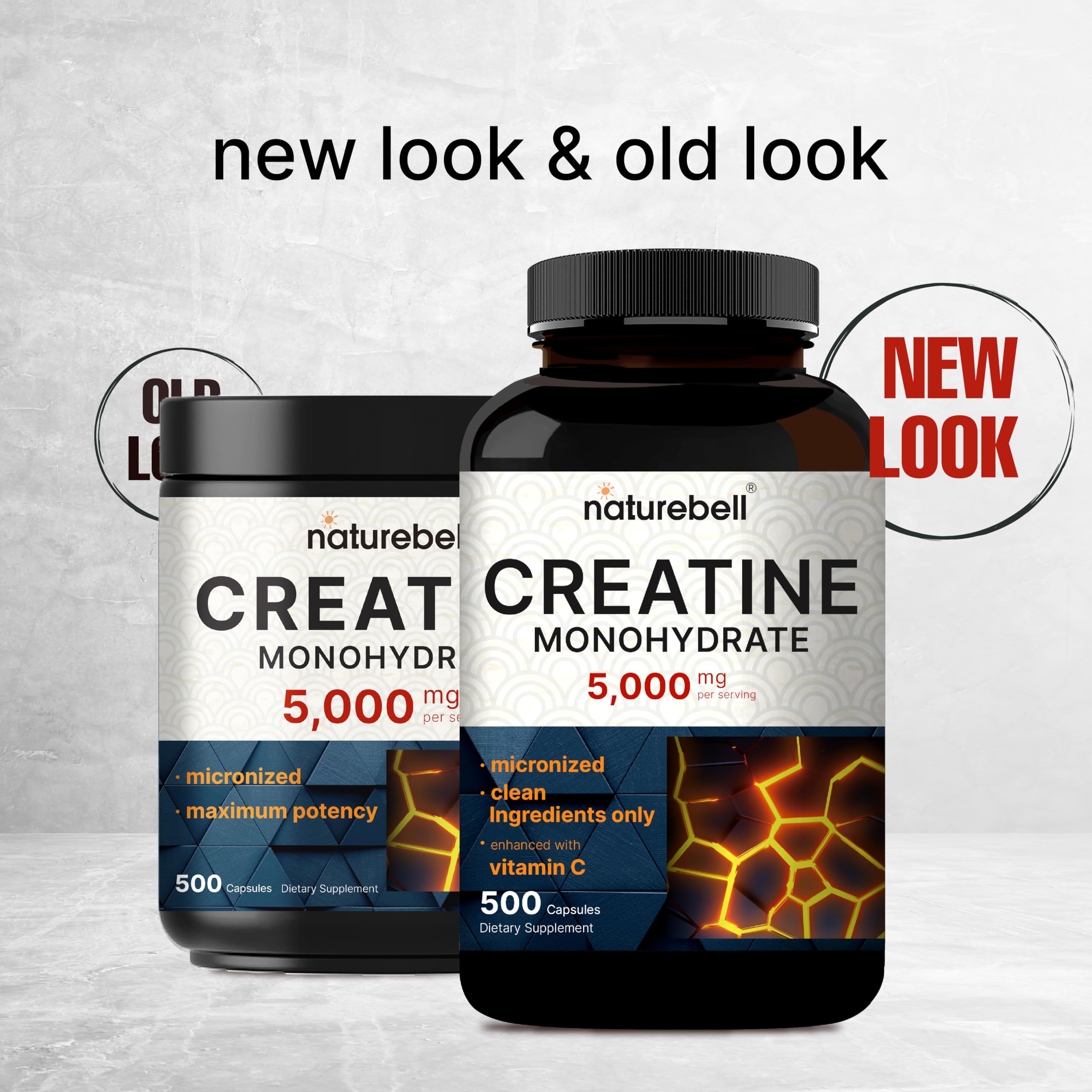NatureBell Creatine Monohydrate Capsules 5,000mg Per Serving, 500 Count | Micronized, Unflavored Creatine Pills | Pre-Workout & Muscle Strength Support NatureBell buy australia supplements