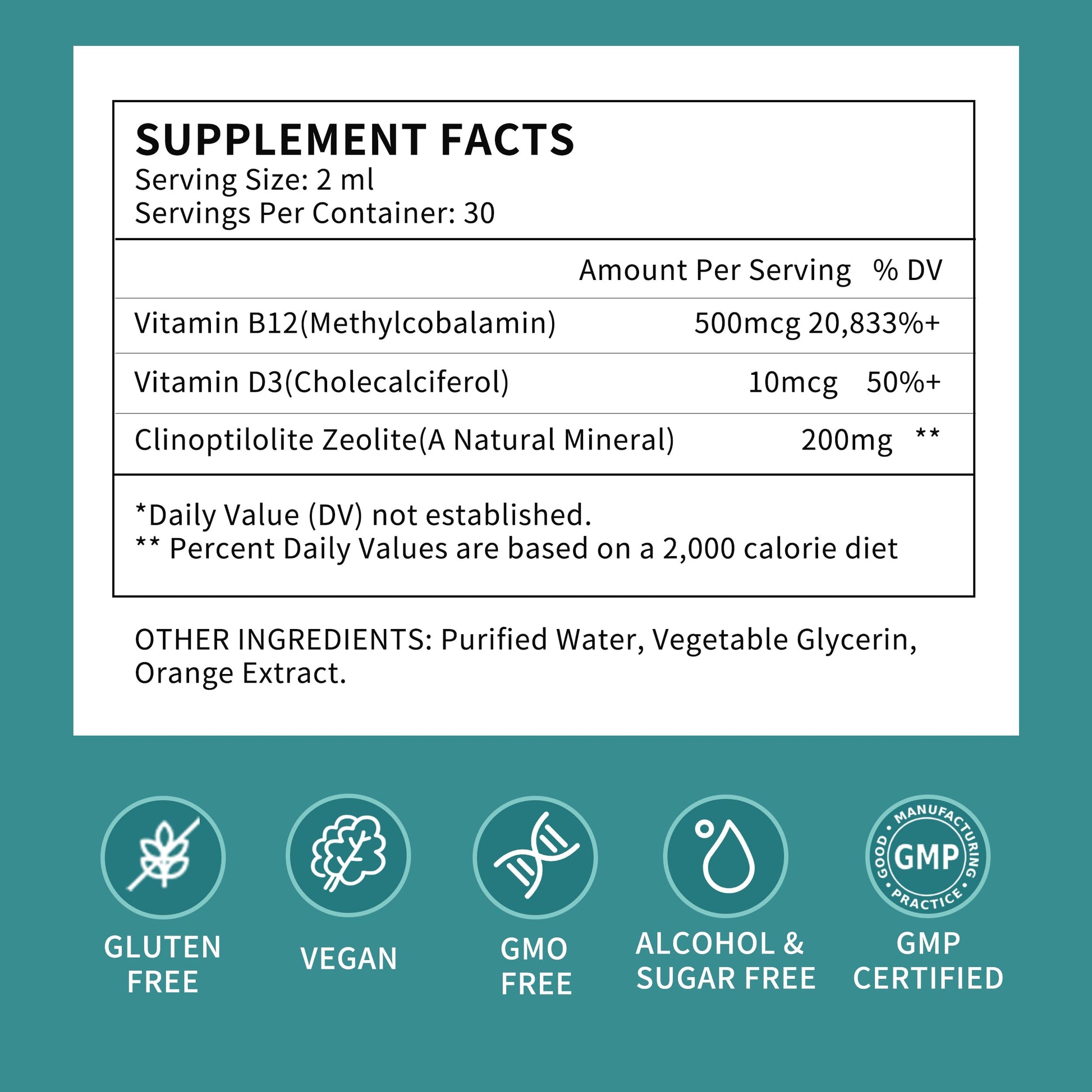Zeolite Drops for Women,Adults and Kids- Clinoptilolite Zeolite Liquid Drops with Vitamin B12 & D3 - Heavy Metal Support, Immune Health, Natural Metabolism, Energy & Clear Skin - 30 Day Vegan Supply Herbance buy australia supplements