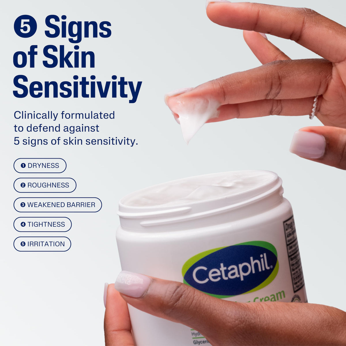 Cetaphil Moisturizing Cream, Dry Sensitive Skin, Fragrance Free, 16oz 2Pk Cetaphil