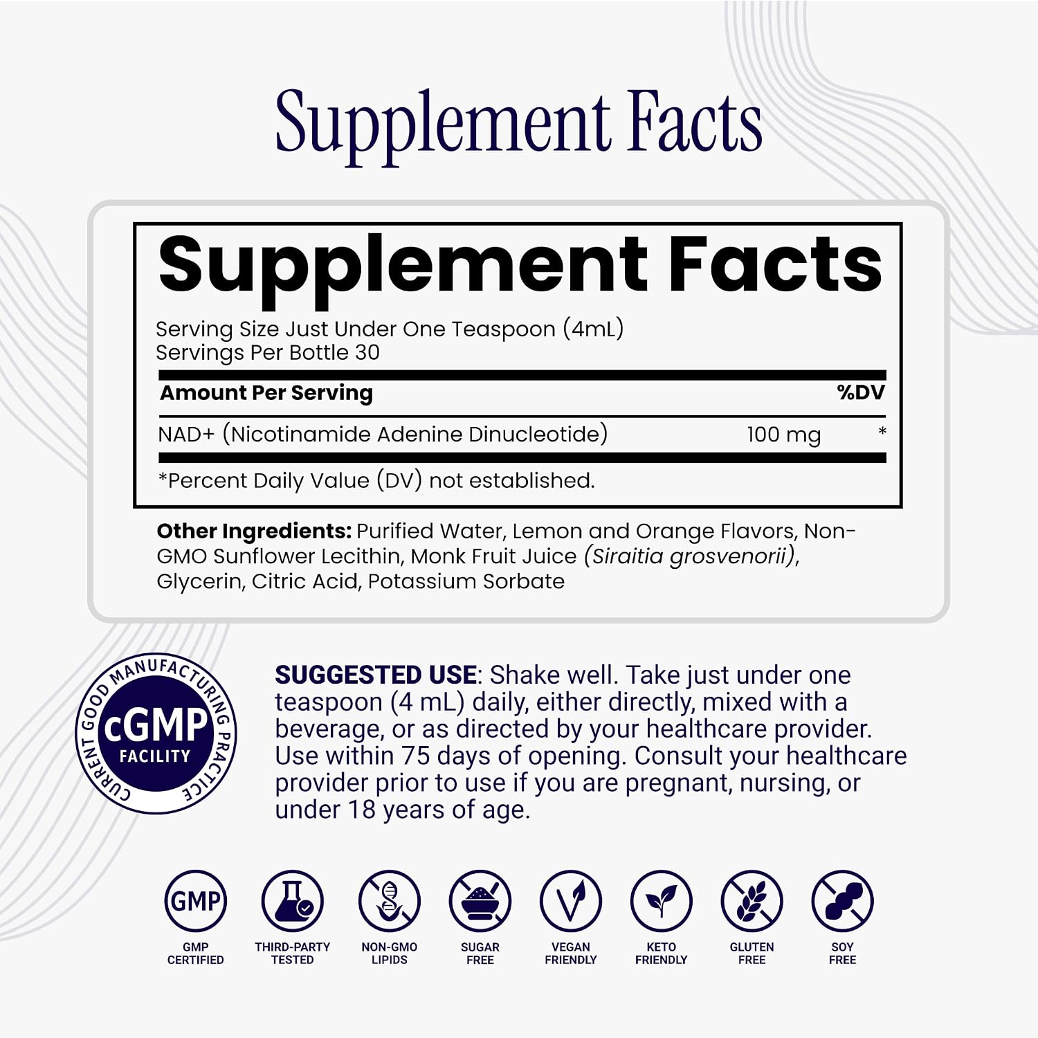 Rho Nutrition Liposomal NAD+ Liquid Supplement | High Absorption Formula, Active NAD+, Cellular Health, Healthy Aging & Energy Metabolism, 30 Servings Gsupps Australia