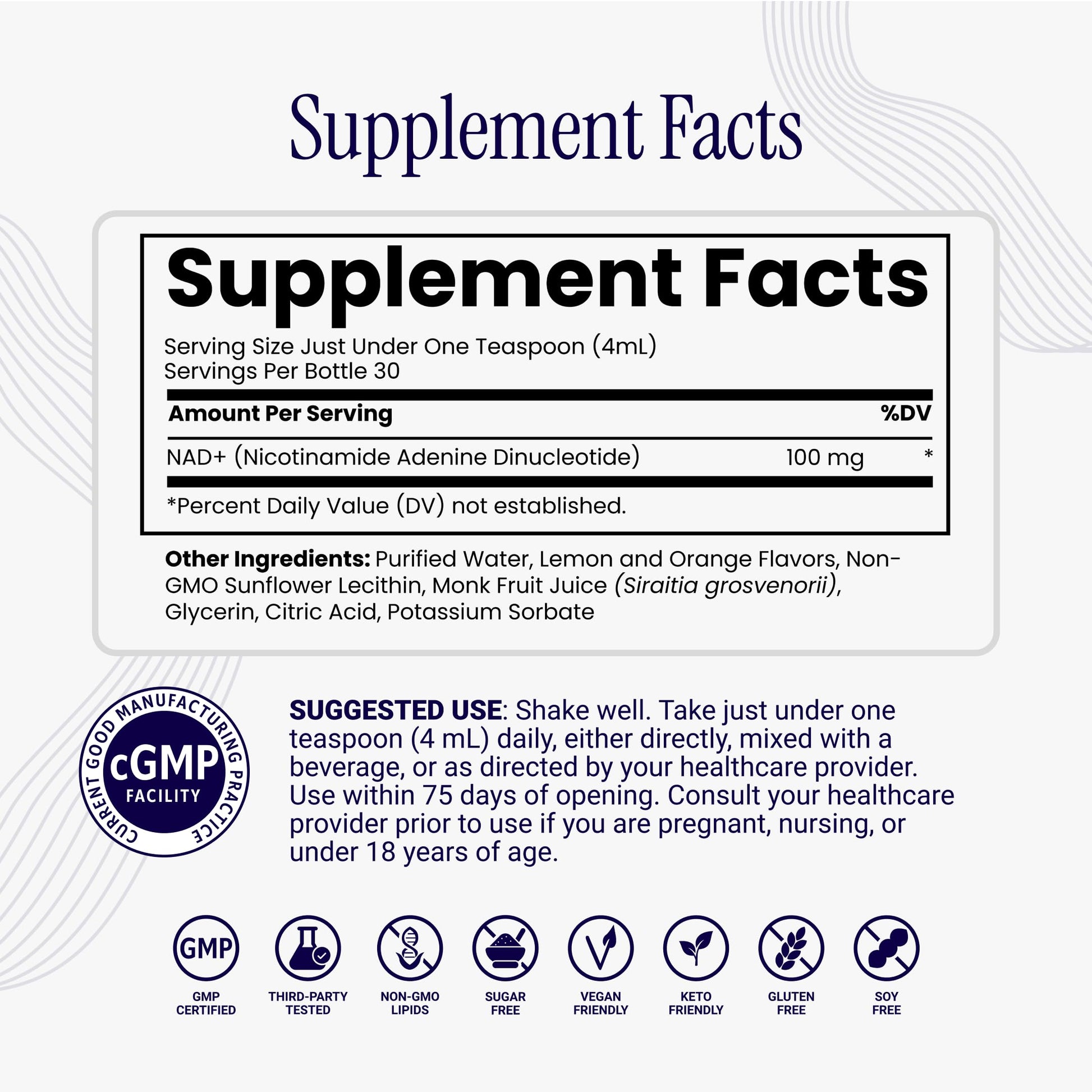 Rho Nutrition Liposomal NAD+ Liquid Supplement | High Absorption Formula, Active NAD+, Cellular Health, Healthy Aging & Energy Metabolism, 30 Servings Gsupps Australia