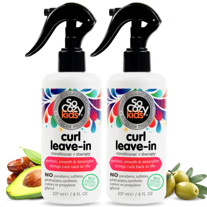So Cozy Leave In Conditioner Spray (8 Fl Oz) Paraben-Free Detangler for Kids' Curly Hair, Deep Conditioner & Tangle-Free Curls, Gentle & Nourishing with Keratin, Vitamin B5, Olive Oil & Jojoba Oil Gsupps Australia
