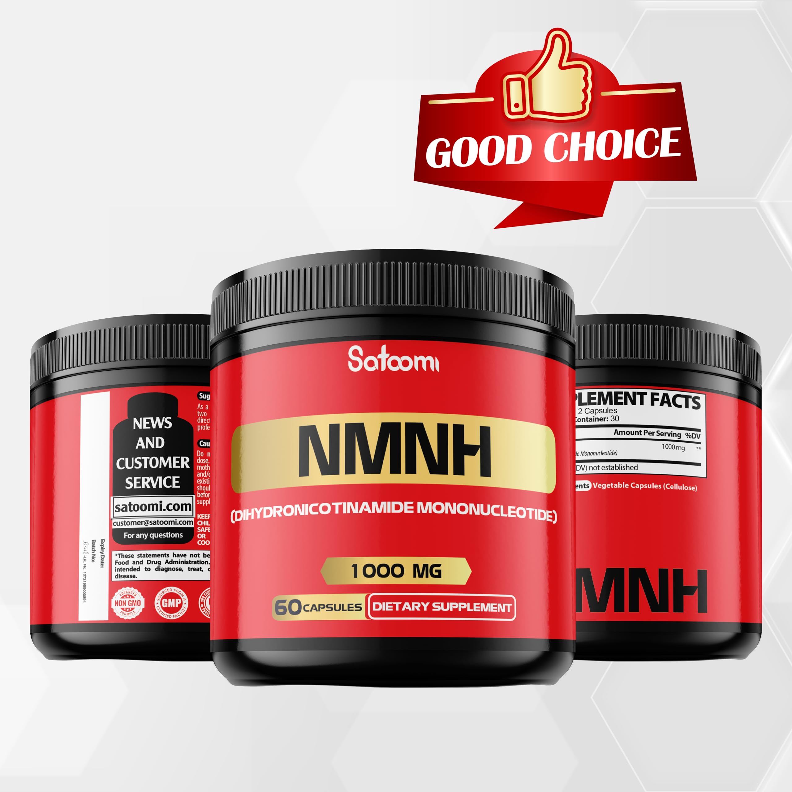 NMNH (Dihydronicotinamide Mononucleotide) -NMN Supplement Alternative - 1000mg per Serving NAD Supplement to Support NAD - 60 Capsules - 30 Days Supply Satoomi buy australia supplements