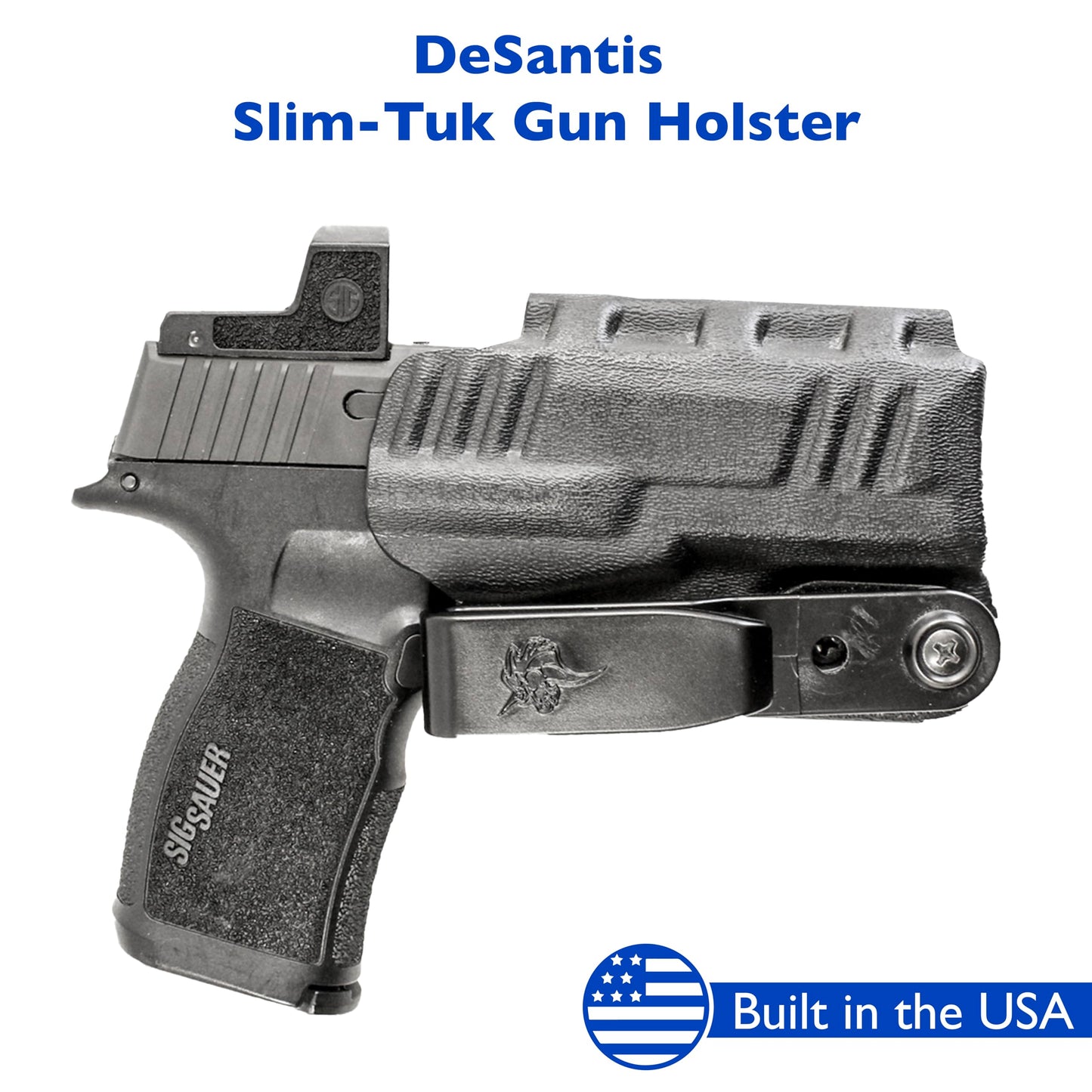 DeSantis Slim-Tuk - IWB Holster for Men and Women, Pistol Holster for Concealed Carry, Suitable for Appendix Wear, Ambidextrous, Made with Kydex, Adjustable Tension, Tuckable 360 C-Clip Gsupps Australia