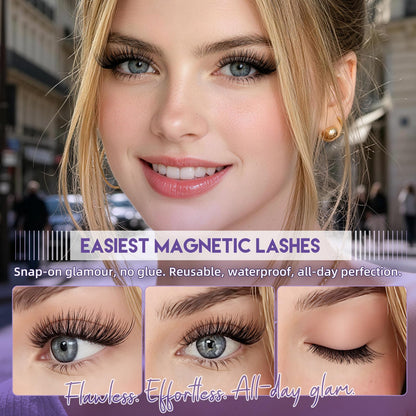 B&Q Magnetic Eyelashes with Applicator 2 Pair Natural Look Magnetic Lashes B&Qaugen
