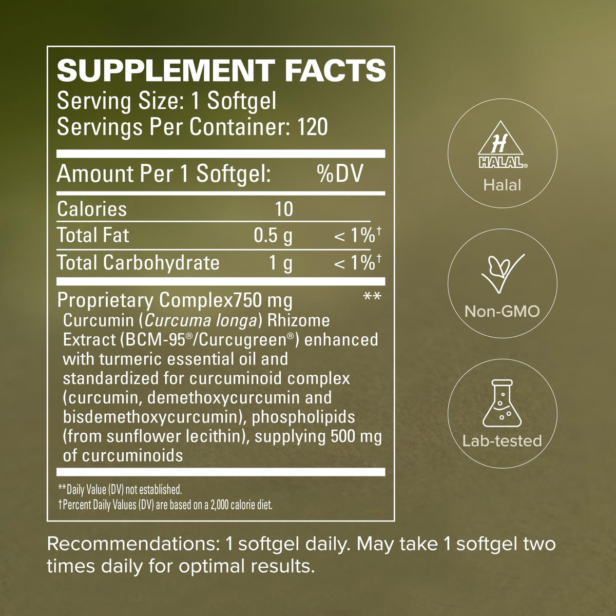 Terry Naturally CuraMed 750 mg - Antioxidant Supplement for Brain & Heart Health Support - Supplement with High-Potency Curcumin Complex - Kidney, Liver Terry Naturally