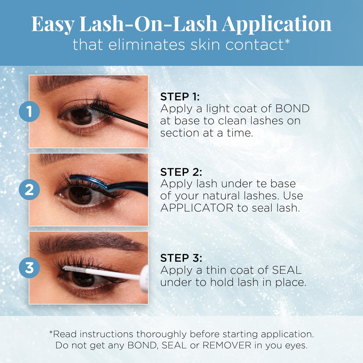 Ardell Seamless Eyelash Extensions Refill Kit Wispies - 32 Assorted Wispy Strip Cluster Lengths Customizable DIY Lash Clusters for Natural Look Lashes, 1 Pack Ardell