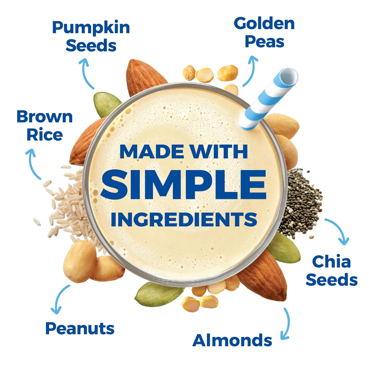 Orgain Organic Simple Vegan Protein Powder, Vanilla - 20g Plant Based Protein, Made with less Ingredients, No Artificial Sweeteners, Gluten Free, No Dairy or Lactose, 1.25 lb (Packaging May Vary) Orgain