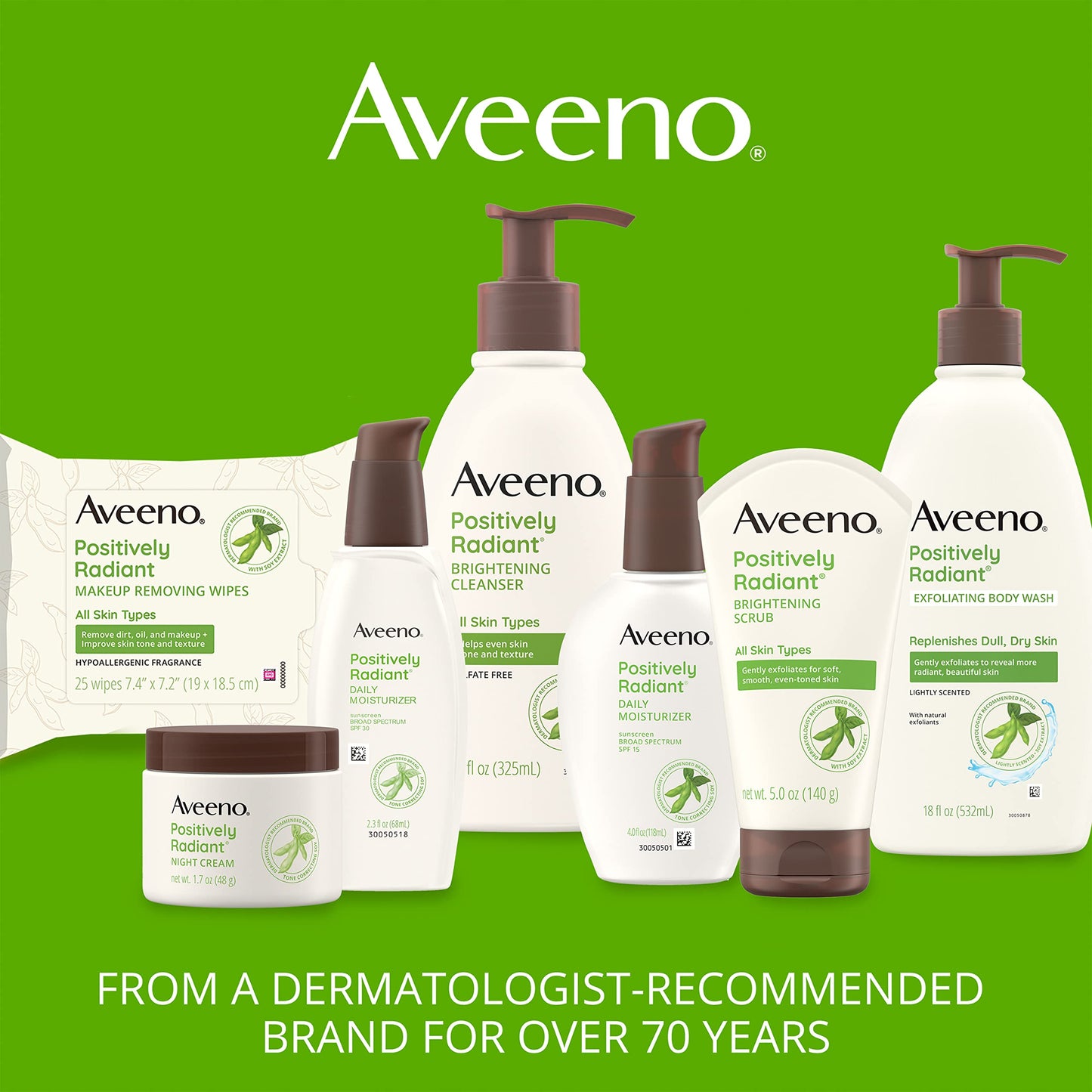 Aveeno Clear Complexion Foaming Oil-Free Facial Cleanser with Soy Extract & 0.5% Salicylic Acid, Acne Treatment Face Aveeno