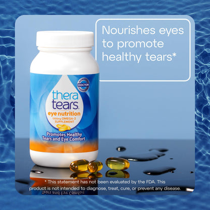 TheraTears Omega 3 Supplement, 1200mg, 90 ct (Pack of 1) TheraTears