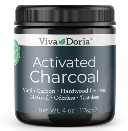 Viva Doria Activated Charcoal Powder, Hardwood Derived, Food Grade, 4 Oz Viva Doria