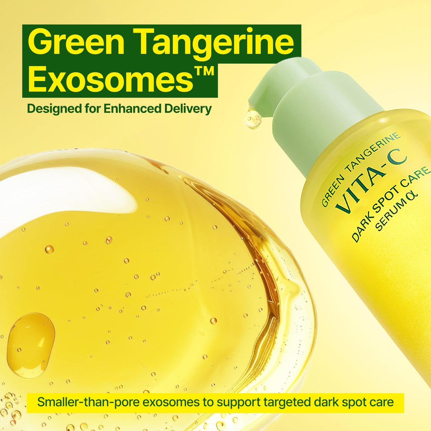GOODAL Green Tangerine Vitamin C Serum [Advanced Ver.] – Facial Serum with 5% Niacinamide & Exosome Technology GOODAL