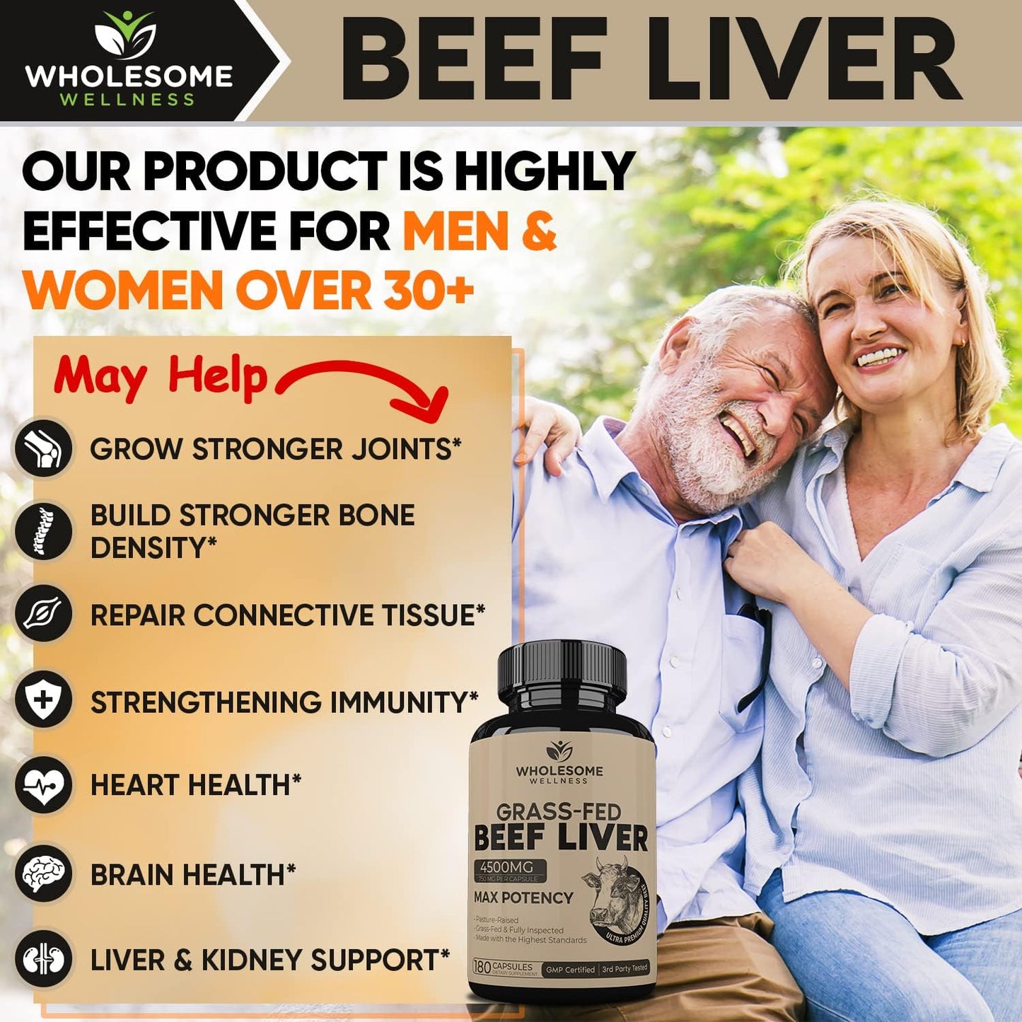Wholesome Wellness Probiotics for Women 100 Billion CFUs with Prebiotics, Digestive Enzymes + Grass Fed Desiccated Beef Liver Capsules Bundle Gsupps Australia